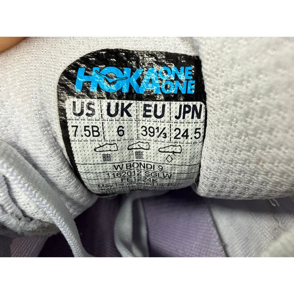 HOKA Bondi 9 Starlight Glow Women’s Running Shoes Size 7.5 - 1162012-SGLW - Picture 7 of 10